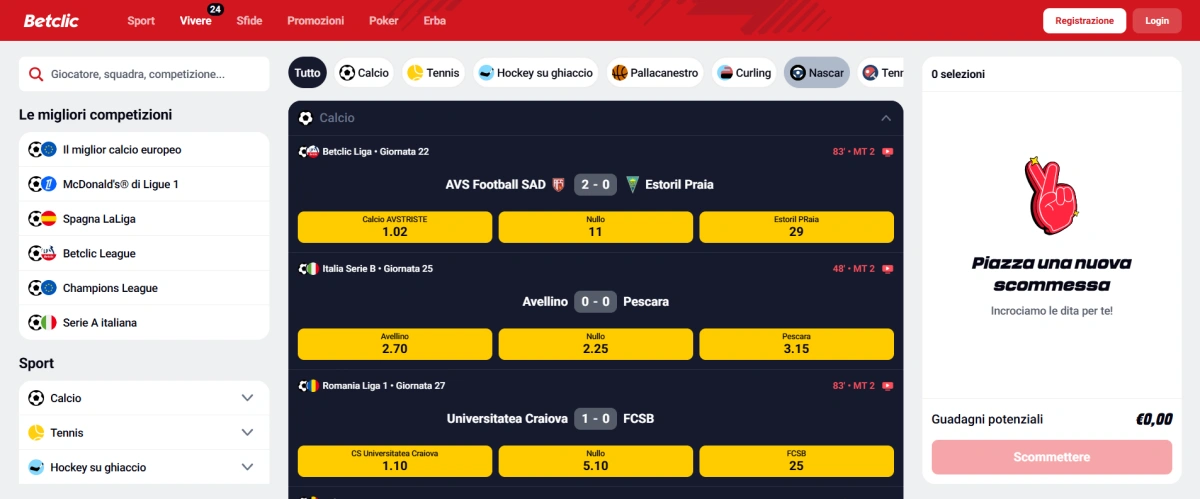Betclic scommesse sportive Italia