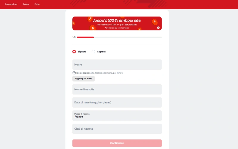 Come registrarsi su Betclic